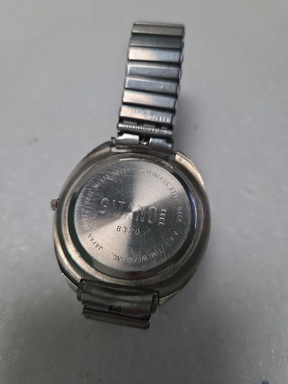 Gitano Silver White Dial Quartz Watch